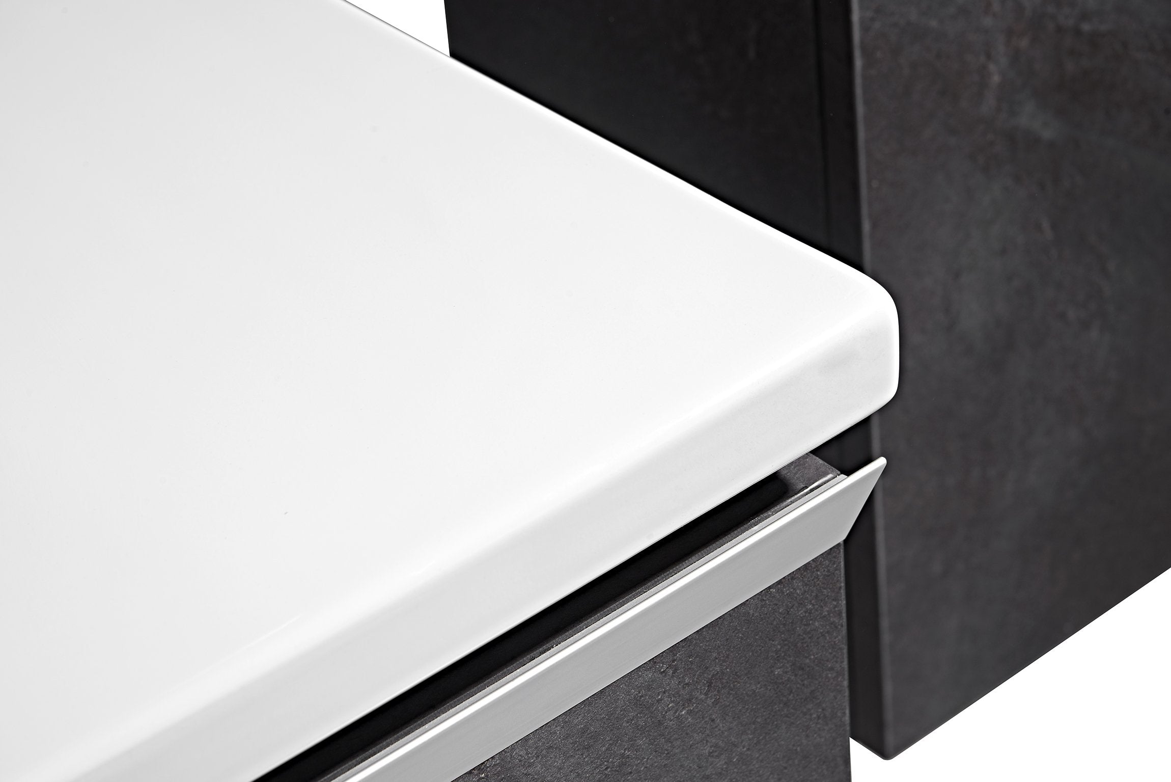 Set Mobile Bagno Venice Stone Grigio antracite 120cm + Colonna