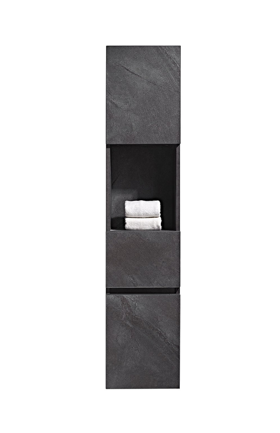 Set Mobile Arredo Bagno Venice Stone Grigio antracite 120cm