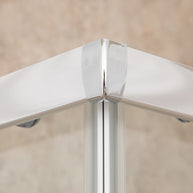 Cabina Doccia Regolabile Reversibile 70x104cm Vetro 6mm Trasparente