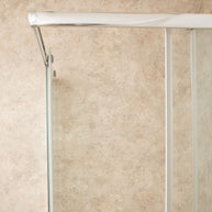 Cabina Doccia Regolabile Reversibile 70x115cm Vetro 6mm Trasparente
