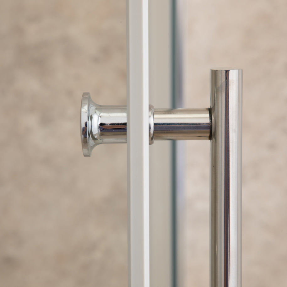 Cabina Doccia Regolabile Reversibile 70x115cm Vetro 6mm Trasparente