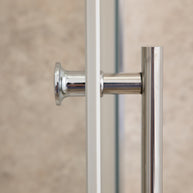 Cabina Doccia Regolabile Reversibile 70x115cm Vetro 6mm Trasparente