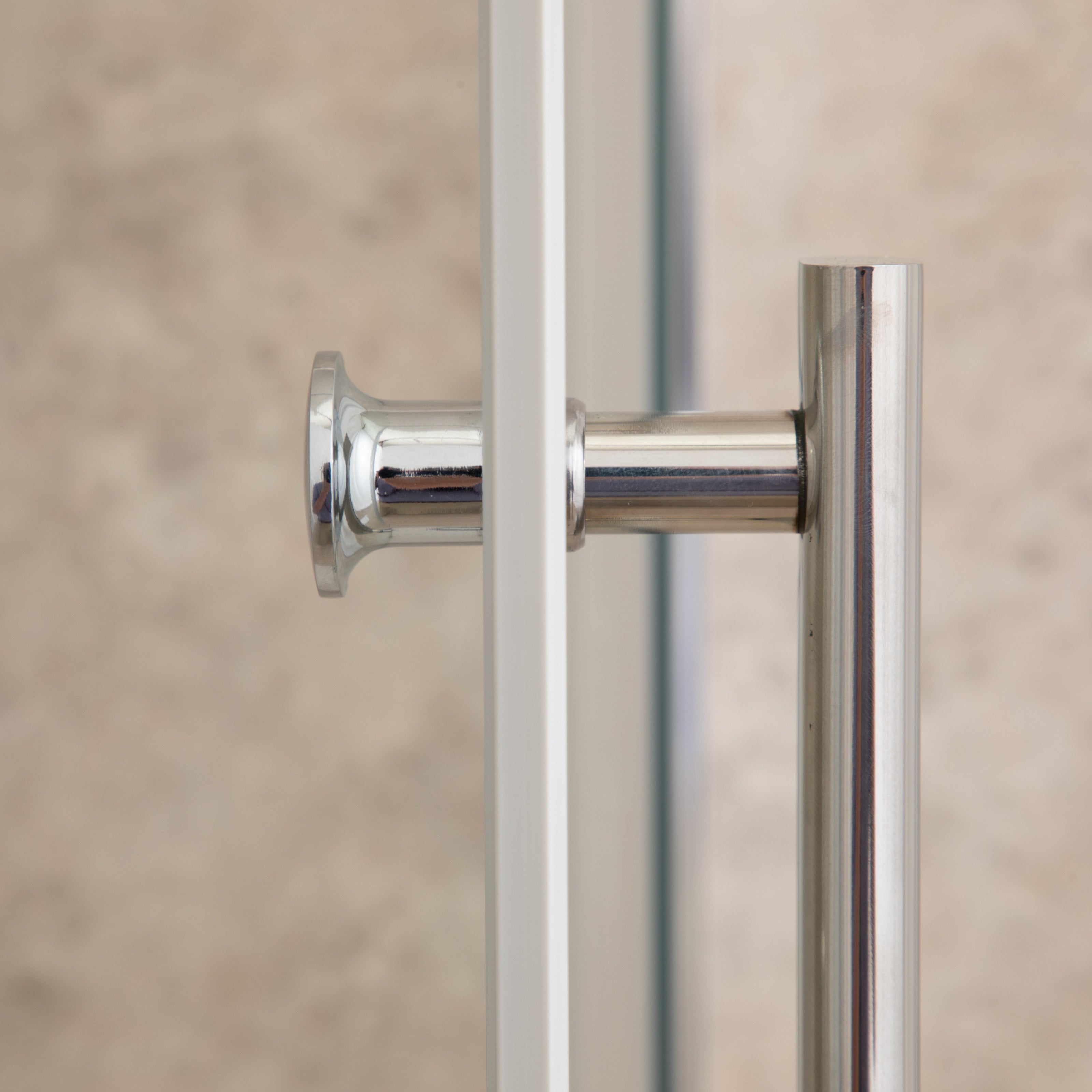 Cabina Doccia Regolabile Reversibile 74x106cm Vetro 6mm Trasparente