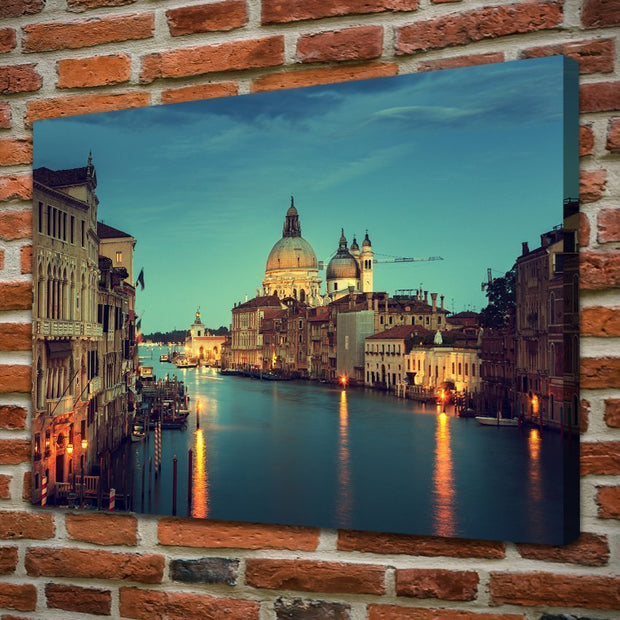Stampa Quadro Canvas su Tela Retroilluminata con luce a LED Venezia N 102