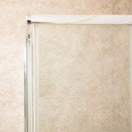 Cabina Doccia Regolabile Reversibile 77x104cm Vetro 6mm Trasparente