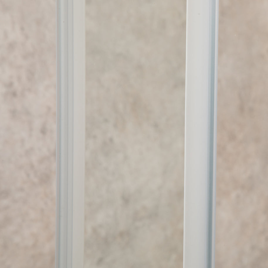 Cabina Doccia Regolabile Reversibile 78x101cm Vetro 6mm Trasparente