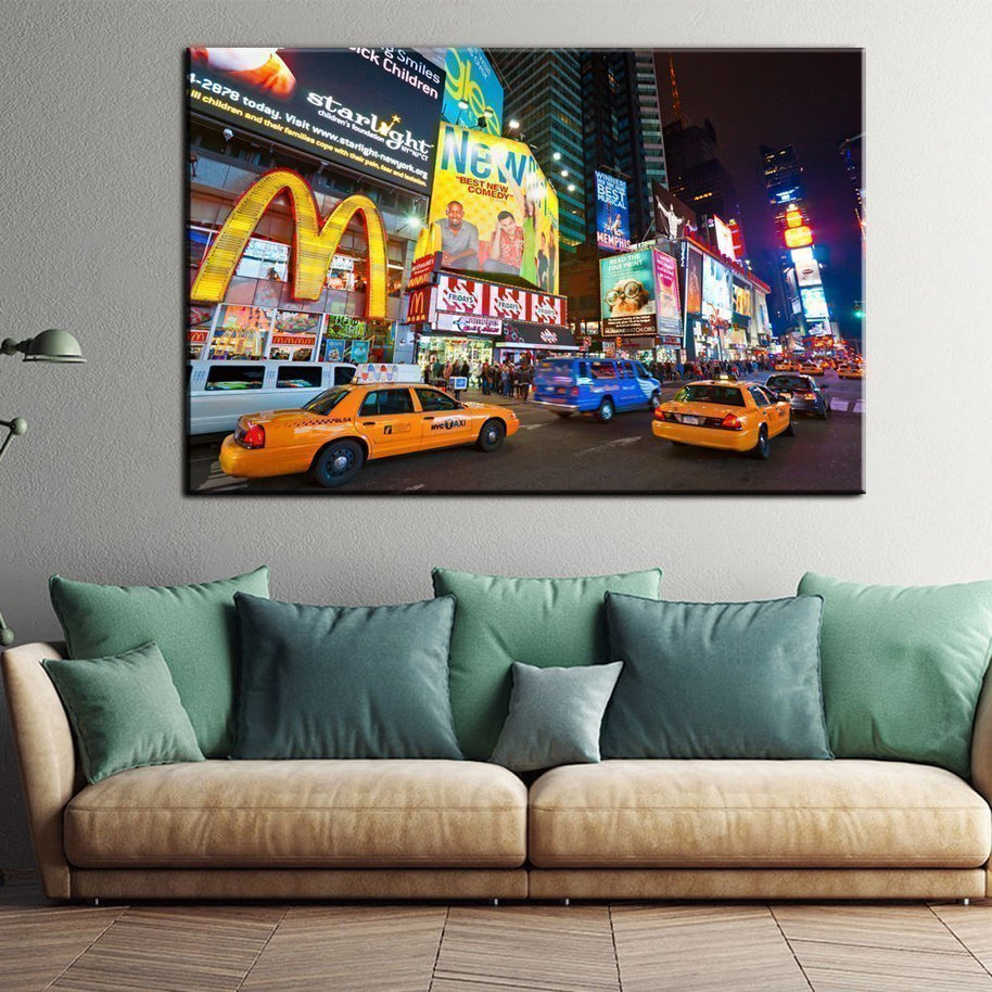 Stampa Quadro Canvas su Tela Retroilluminata con luce a LED di New york City N106