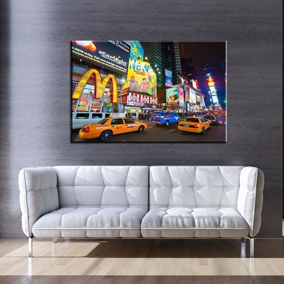 Stampa Quadro Canvas su Tela Retroilluminata con luce a LED di New york City N106