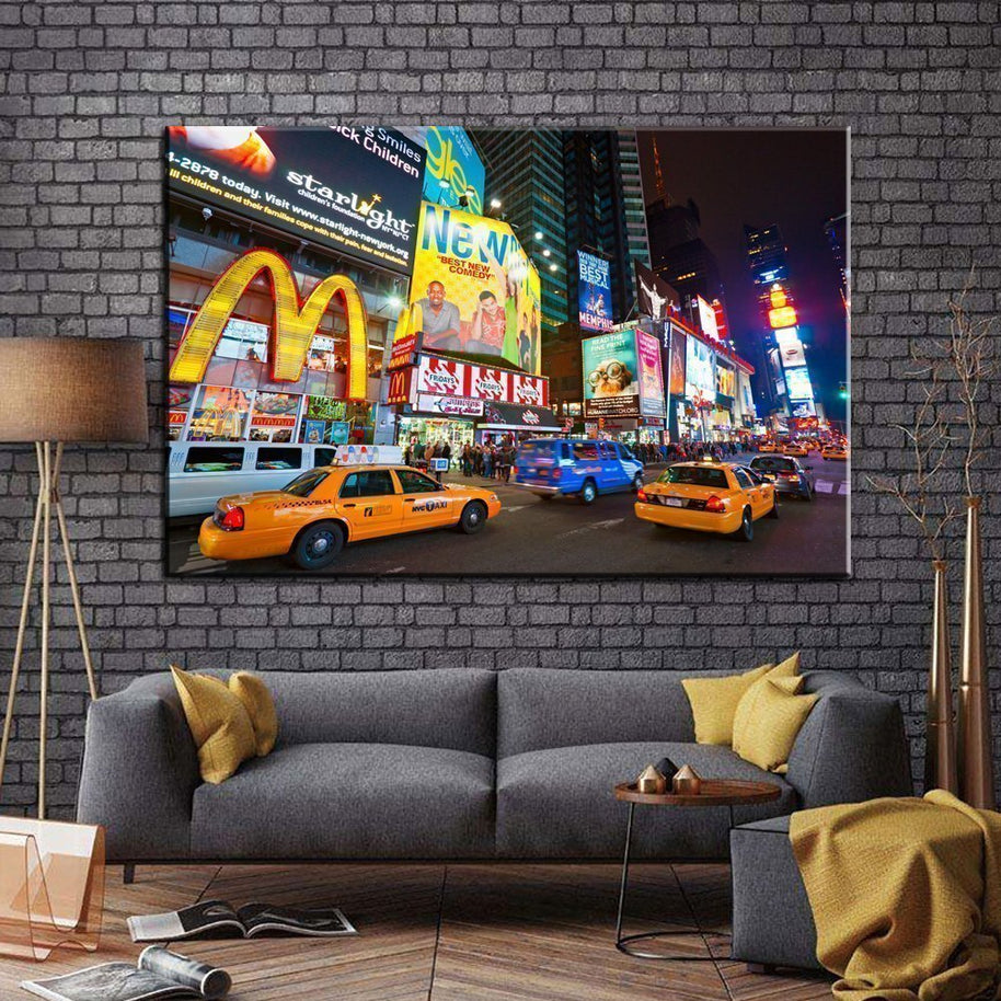 Stampa Quadro Canvas su Tela Retroilluminata con luce a LED di New york City N106