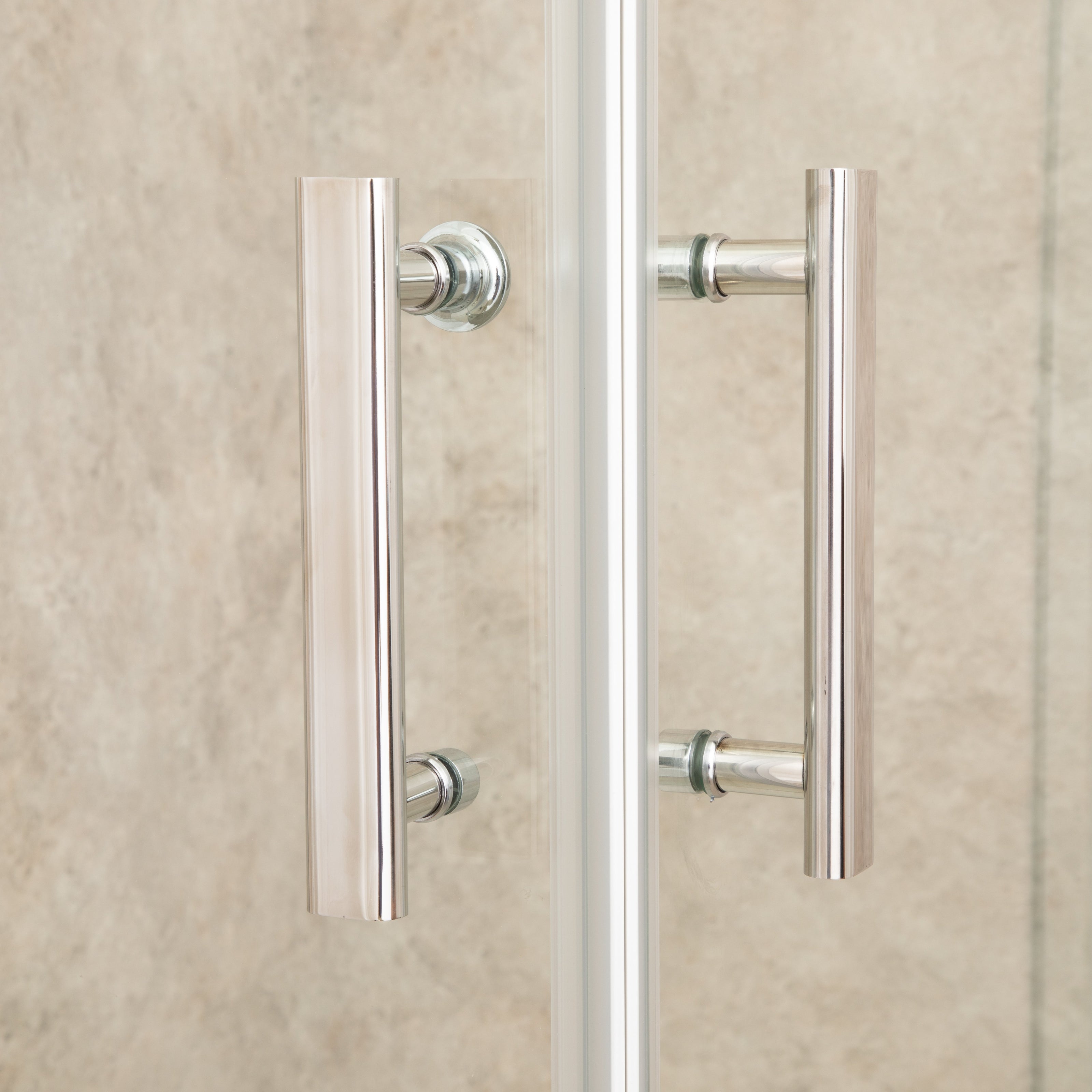 Cabina Doccia Regolabile Reversibile 79x110cm Vetro 6mm Trasparente