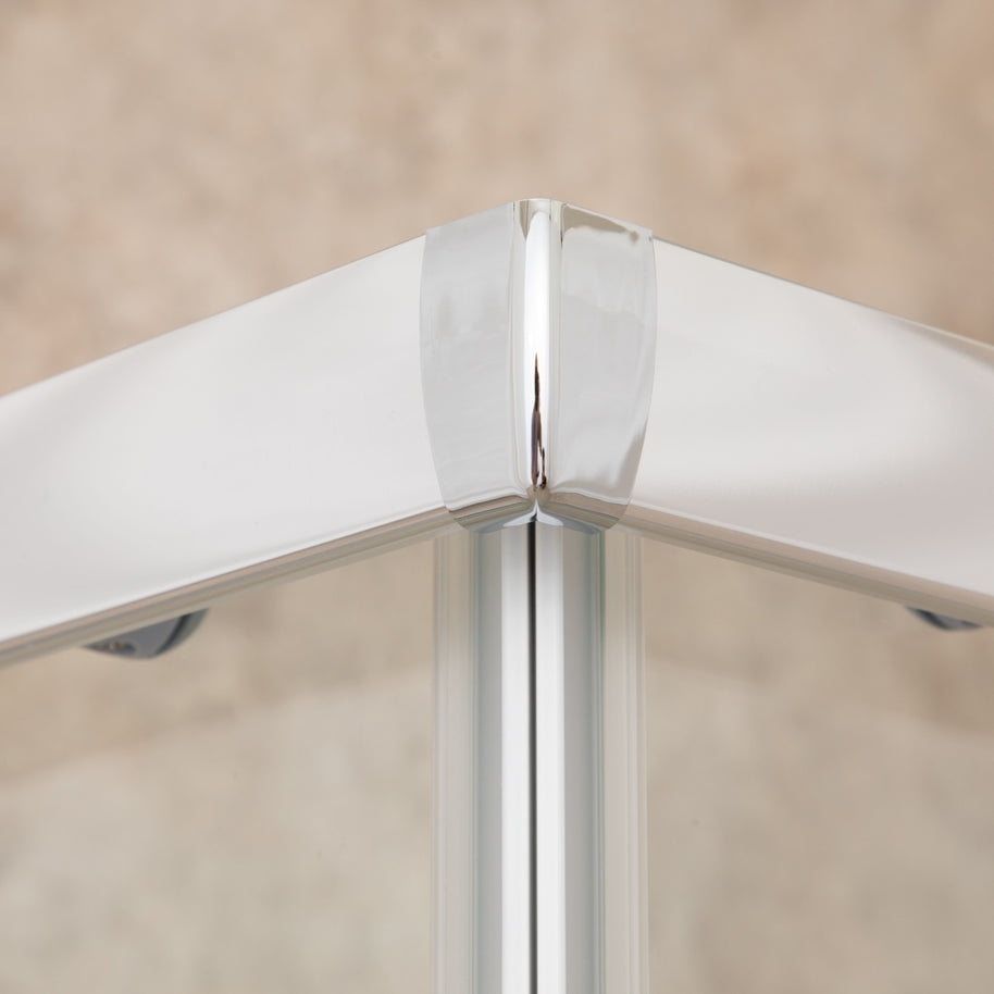 Cabina Doccia Regolabile Reversibile 80x117cm Vetro 6mm Trasparente