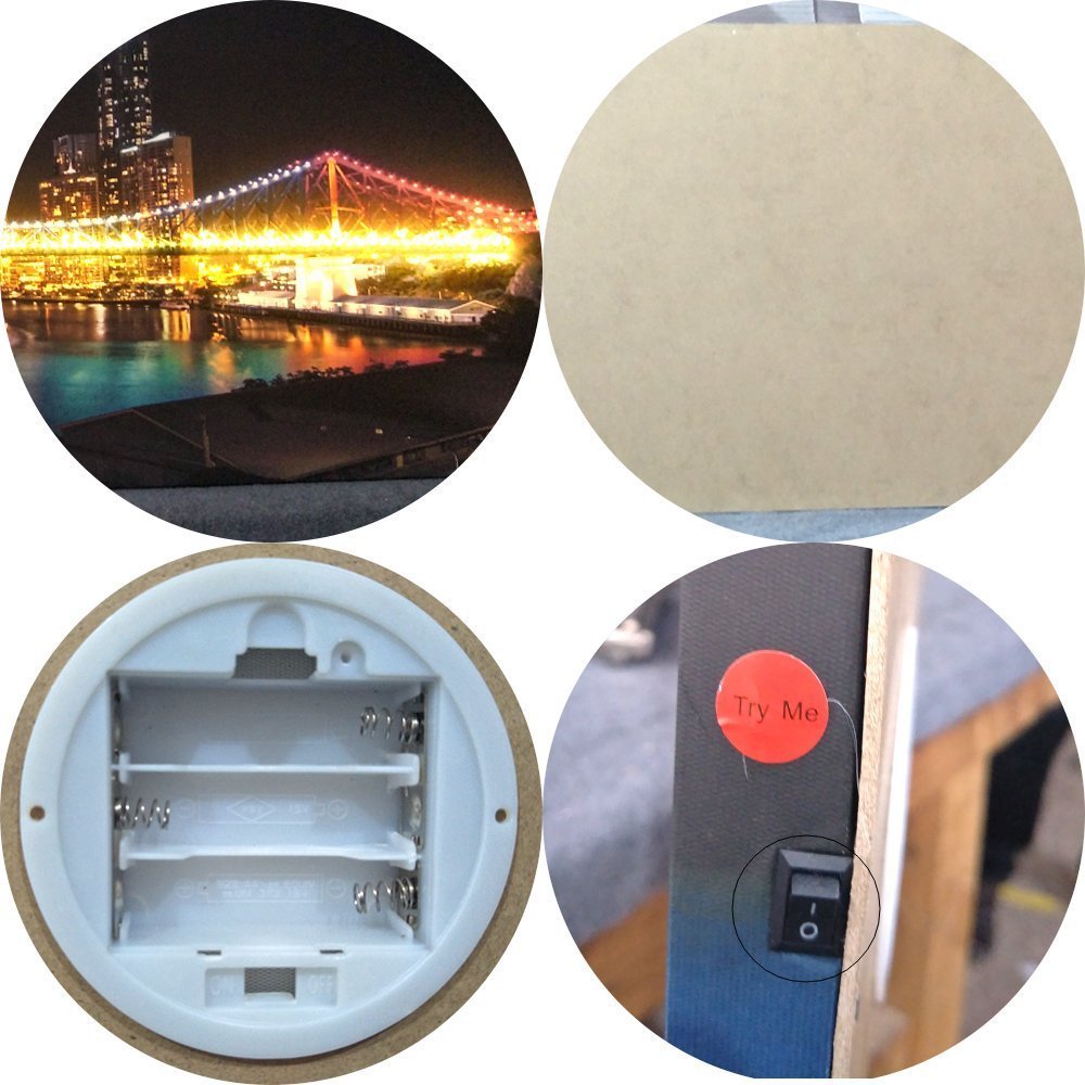 Stampa Quadro Canvas su Tela Retroilluminata con luce a LED The Story Bridge N109