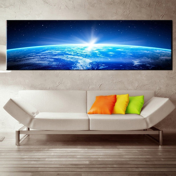 Stampa Quadro Canvas su Tela con luce a LED Panorama Spaziale N126
