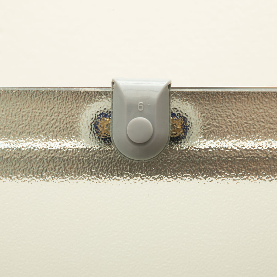 Doccia Regolabile 71x103cm Reversibile Vetri Satinati 6mm Telaio Alluminio