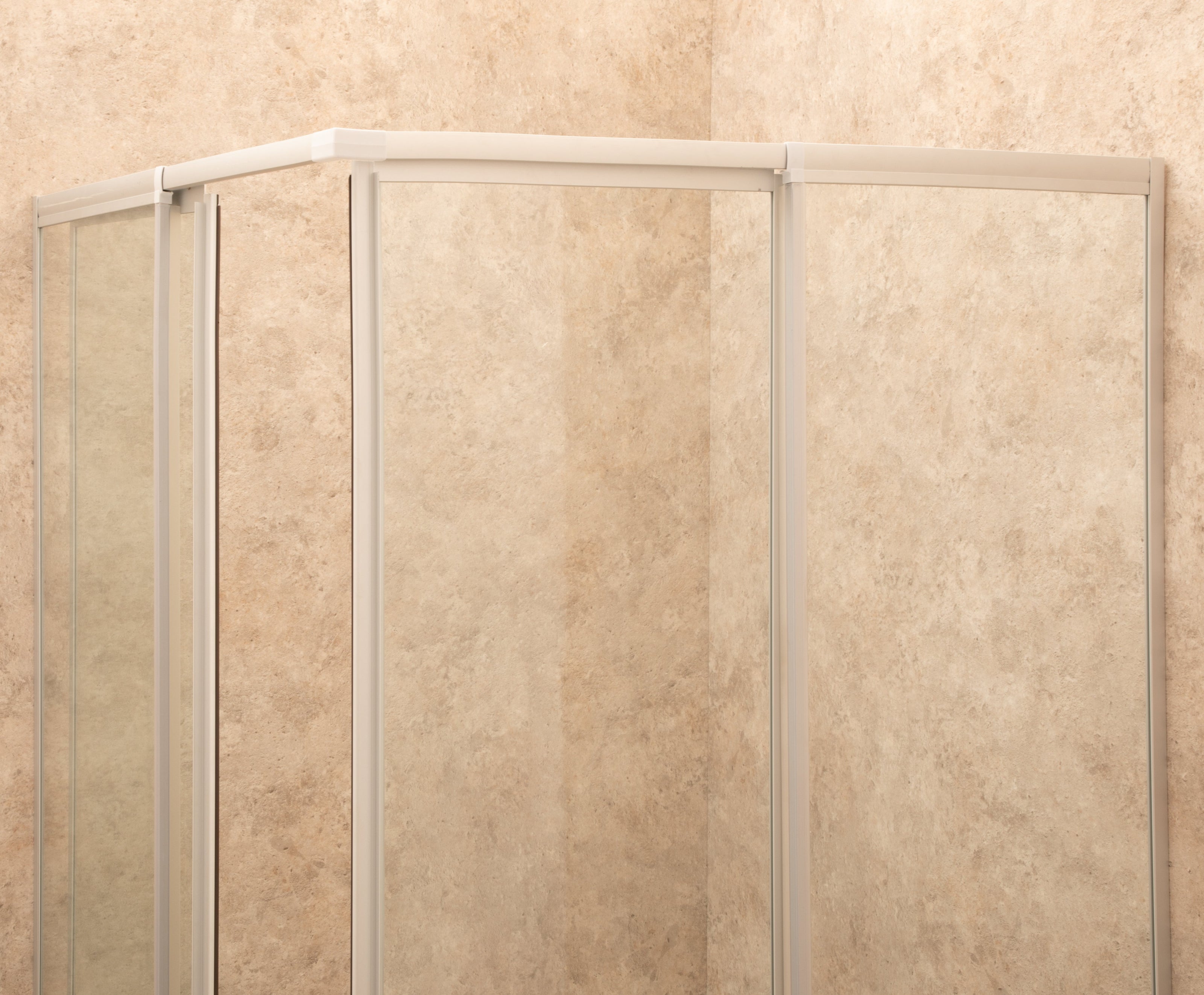 Box Doccia Regolabile Reversibile 82x88cm Vetro 6mm Trasparente