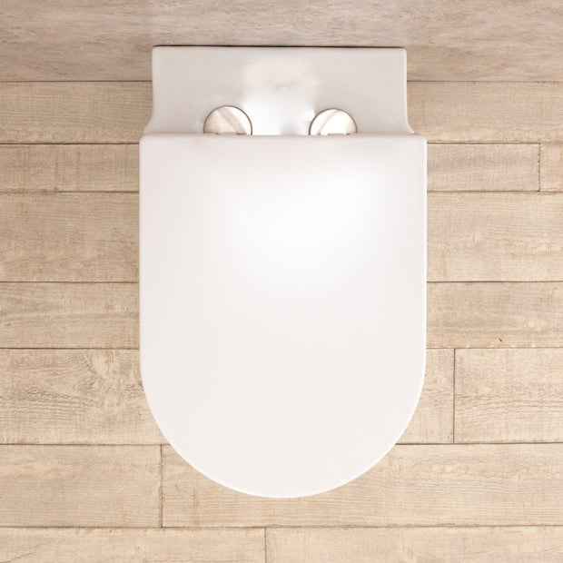 WC Filo parete Easy con sedile e copri vaso L35.5xP56.5xA40.5 cm Senza Brida
