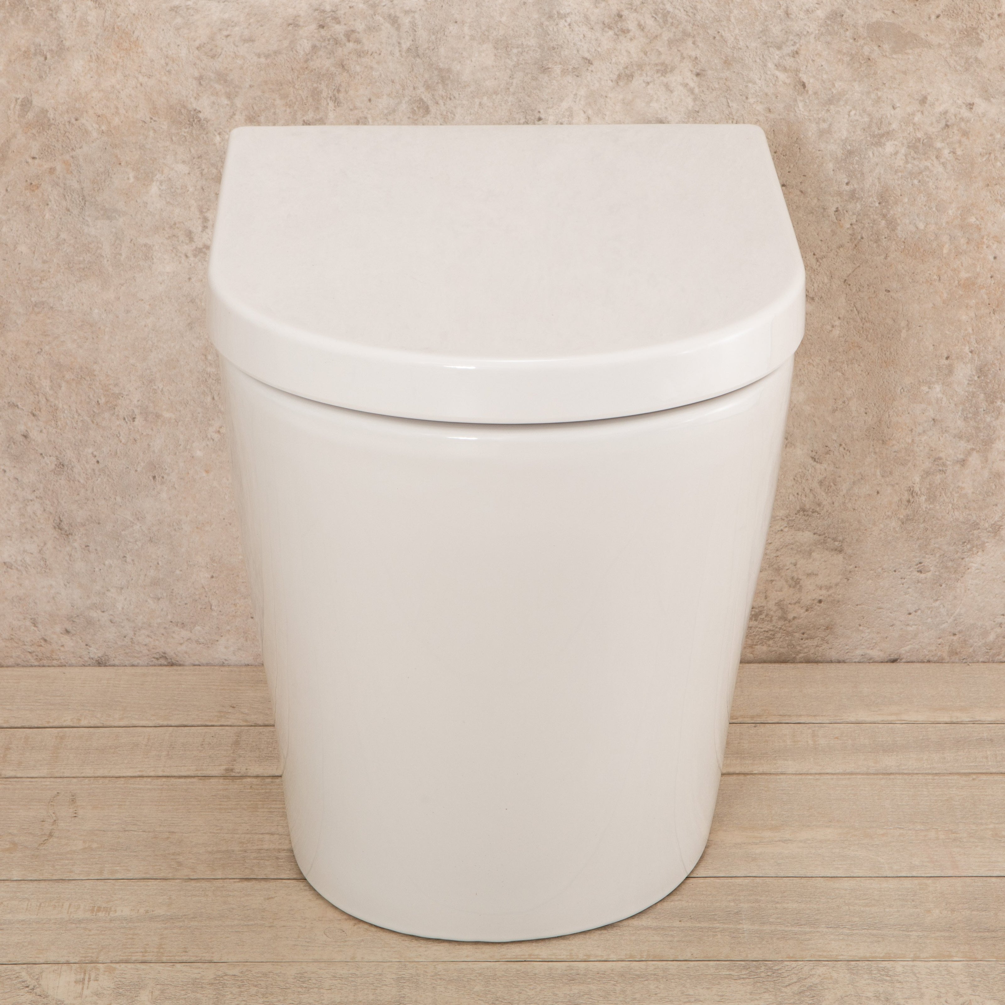 WC Filo parete Easy con sedile e copri vaso L35.5xP56.5xA40.5 cm Senza Brida