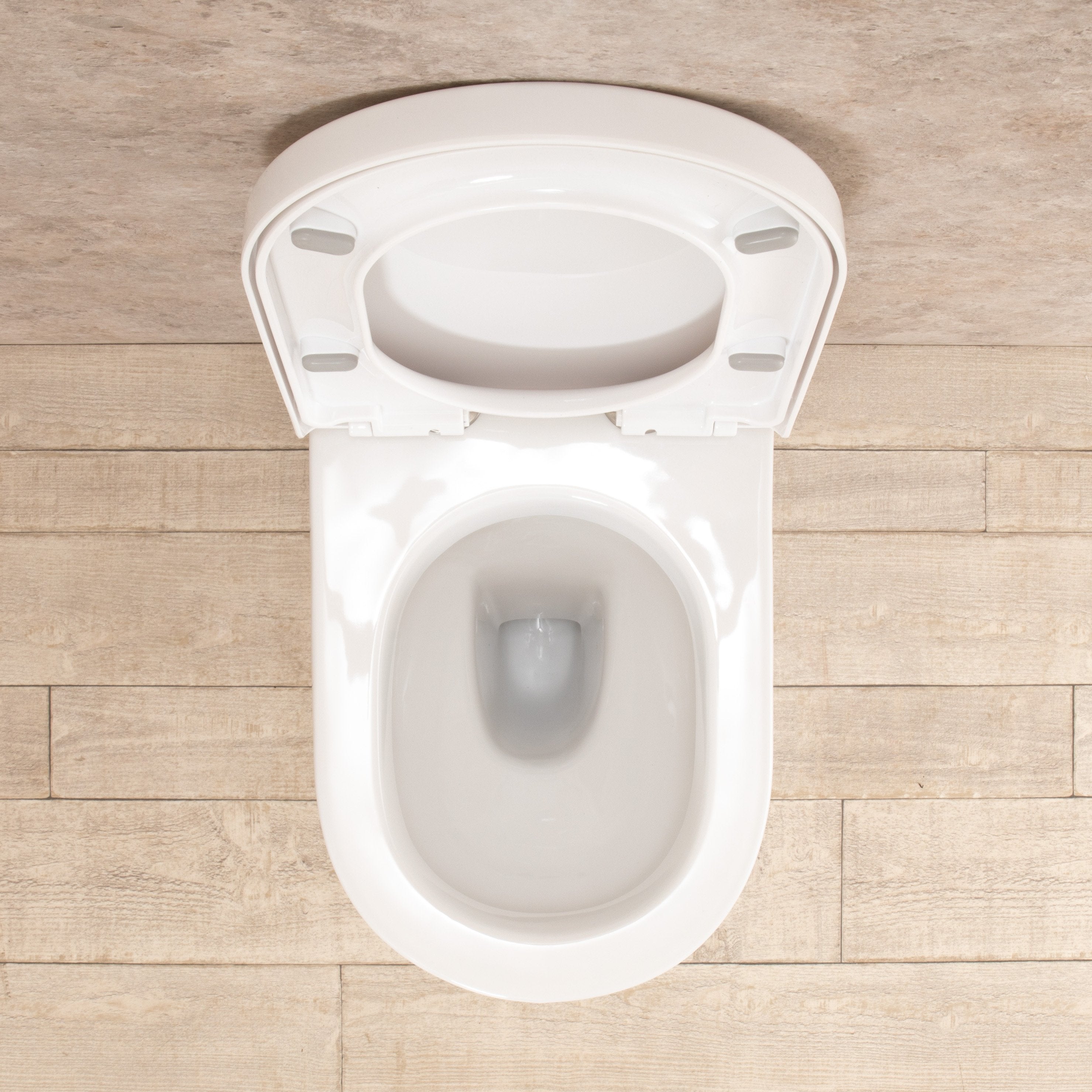 WC Filo parete Easy con sedile e copri vaso L35.5xP56.5xA40.5 cm Senza Brida