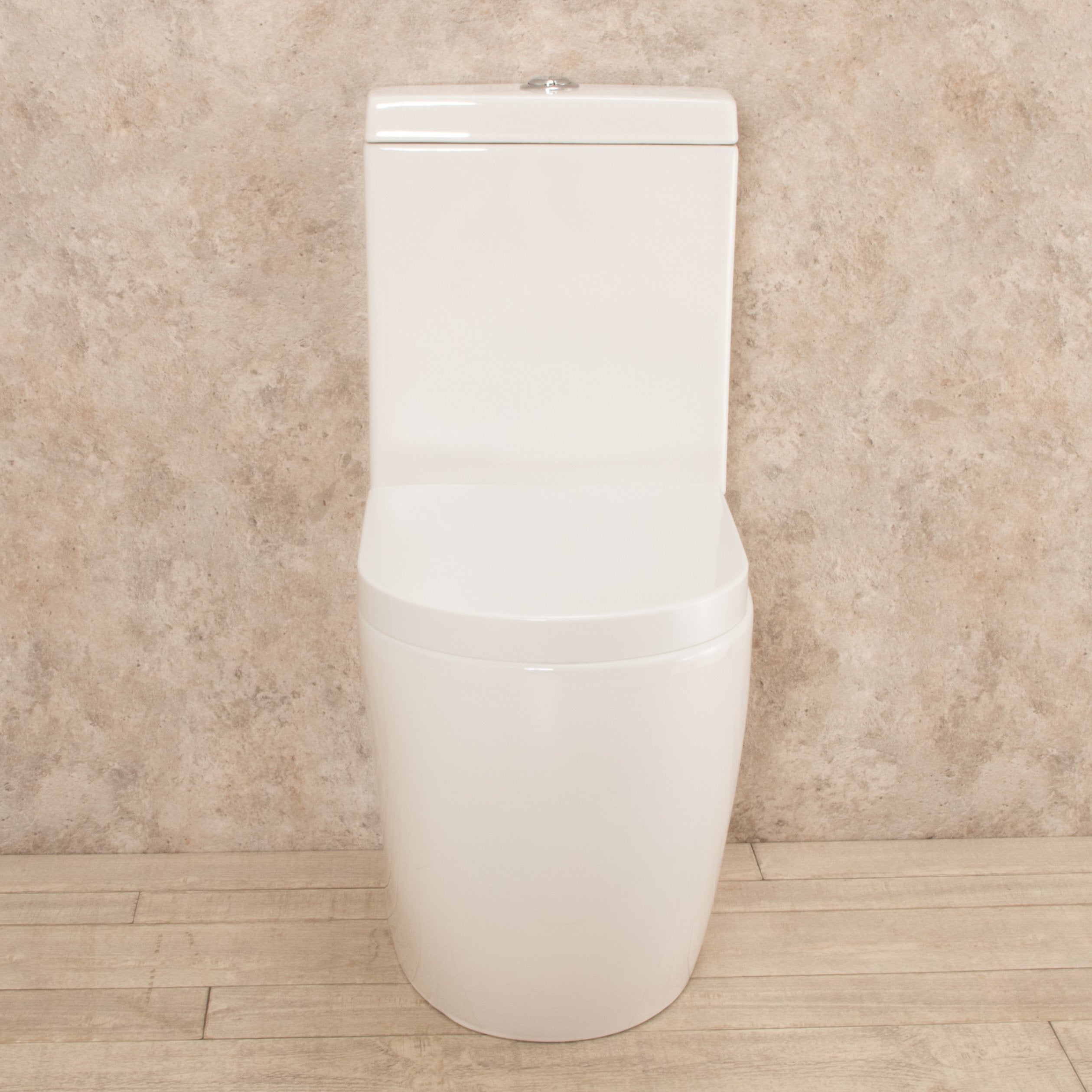 WC con Cassetta Esterna Vortix Senza Brida con Sedile e Copri Vaso L34xP61xA81cm