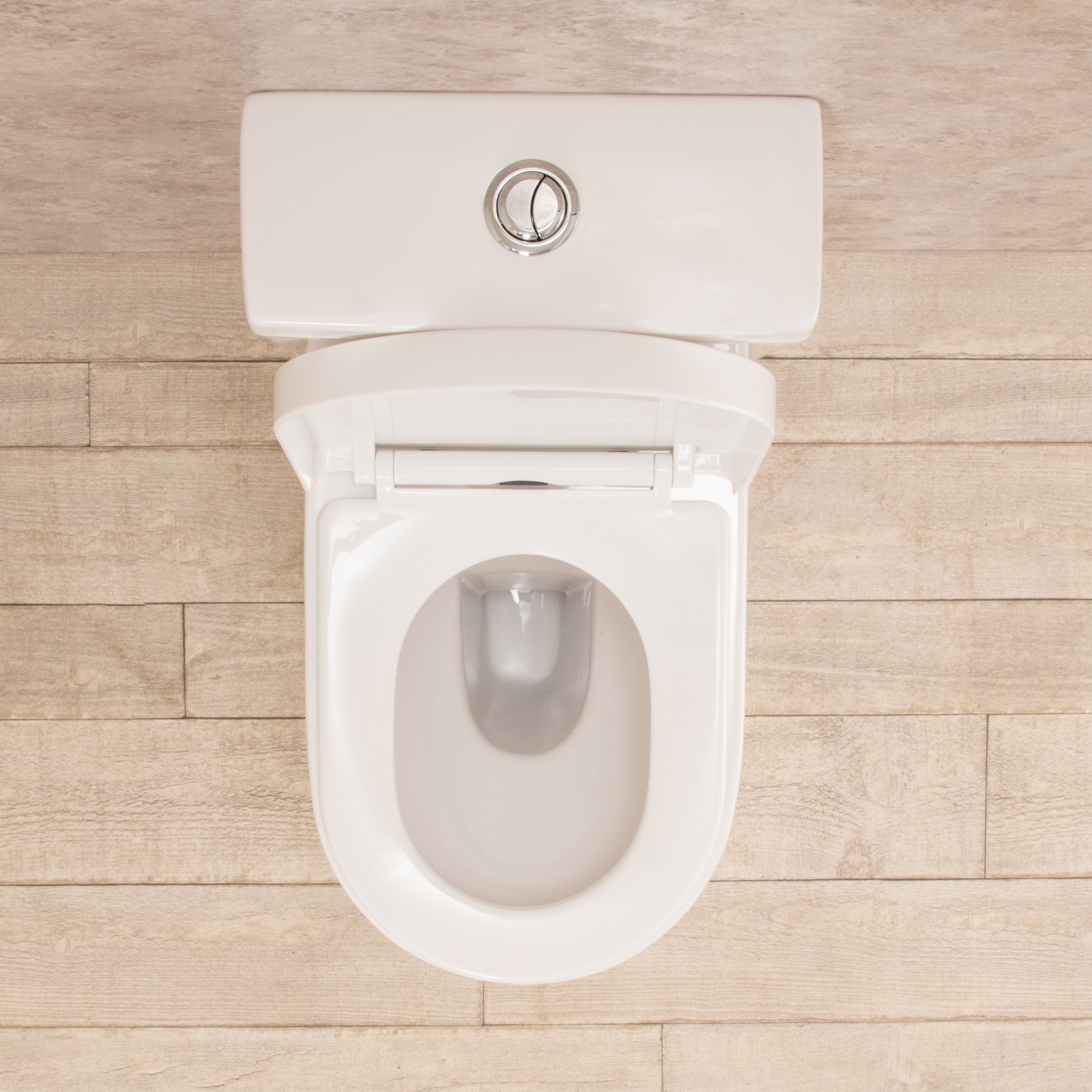 WC con Cassetta Esterna Vortix Senza Brida con Sedile e Copri Vaso L34xP61xA81cm