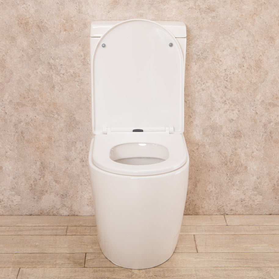 WC con Cassetta Esterna Vortix Senza Brida con Sedile e Copri Vaso L34xP61xA81cm