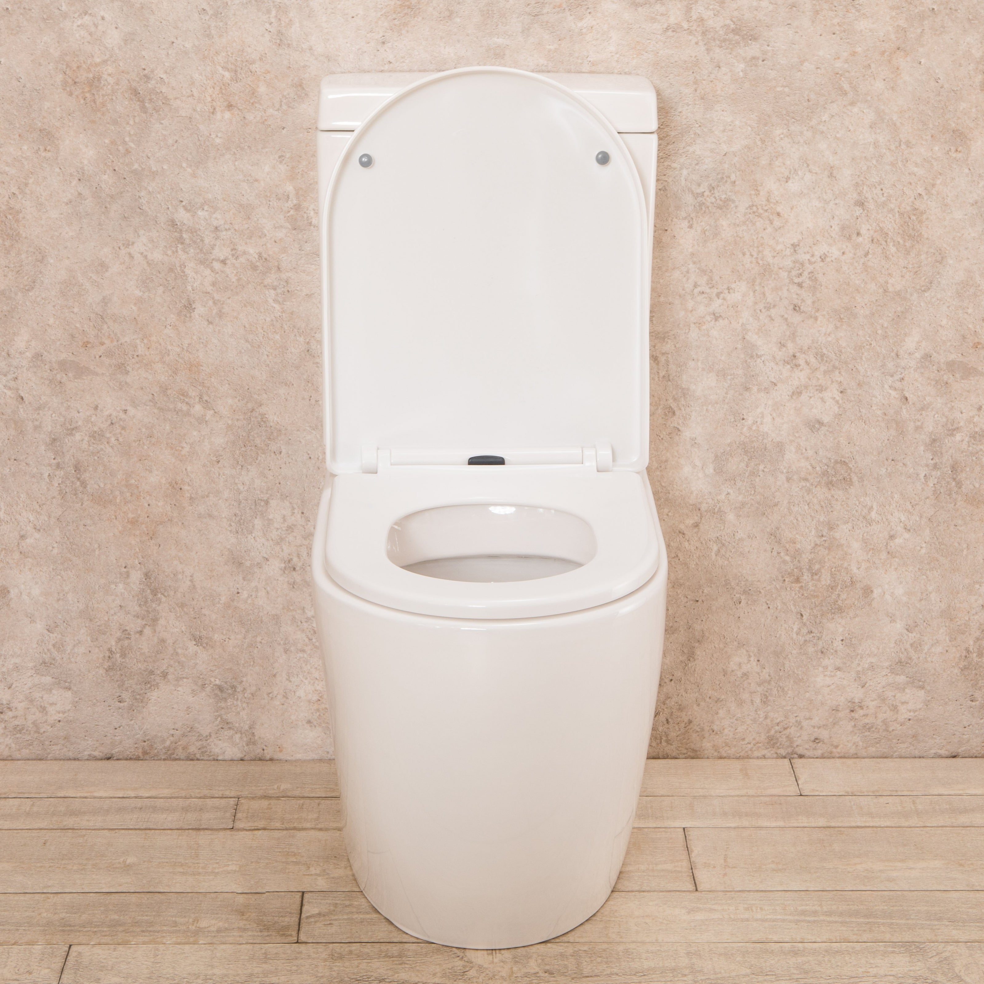 WC con Cassetta Esterna Vortix Senza Brida con Sedile e Copri Vaso L34xP61xA81cm