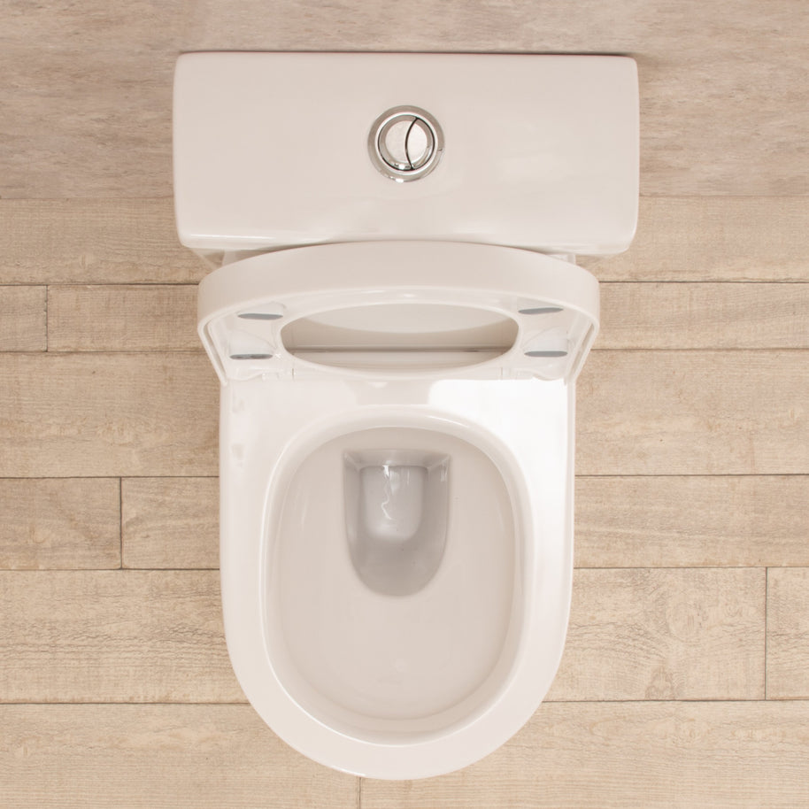 WC con Cassetta Esterna Vortix Senza Brida con Sedile e Copri Vaso L34xP61xA81cm