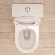 WC con Cassetta Esterna Vortix Senza Brida con Sedile e Copri Vaso L34xP61xA81cm
