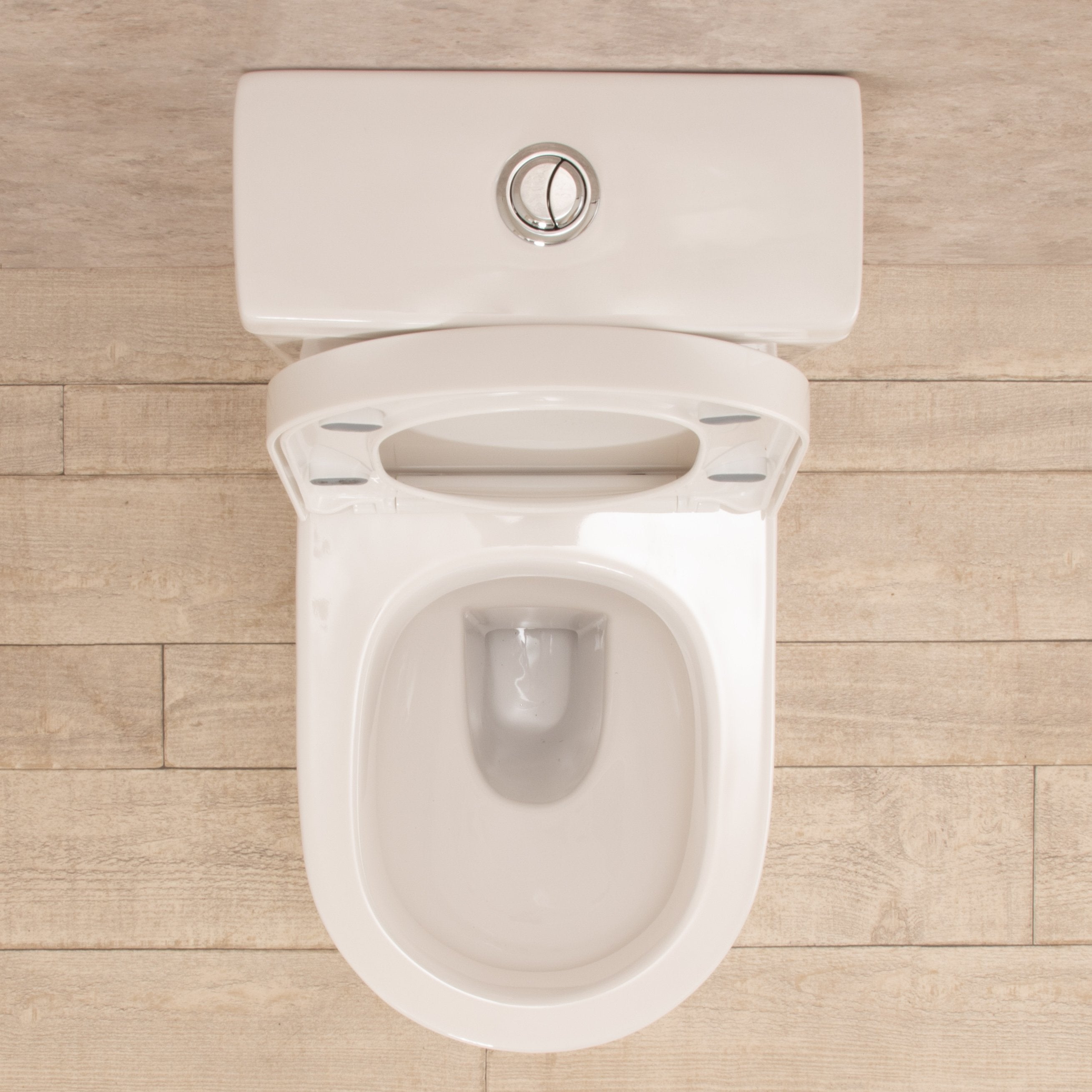 WC con Cassetta Esterna Vortix Senza Brida con Sedile e Copri Vaso L34xP61xA81cm