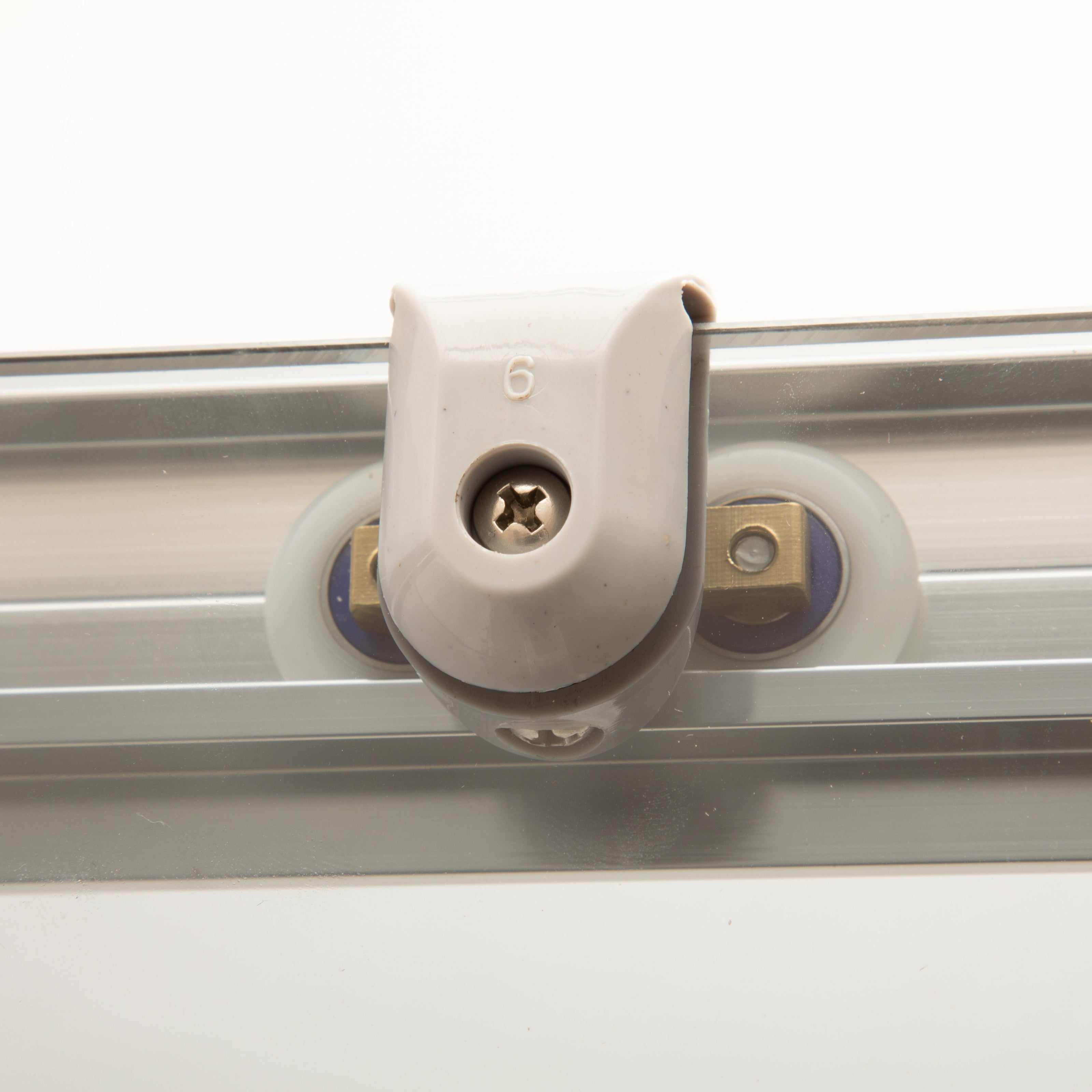 Doccia 88x102cm Regolabile Reversibile Vetri Fume' 6mm Telaio in Alluminio