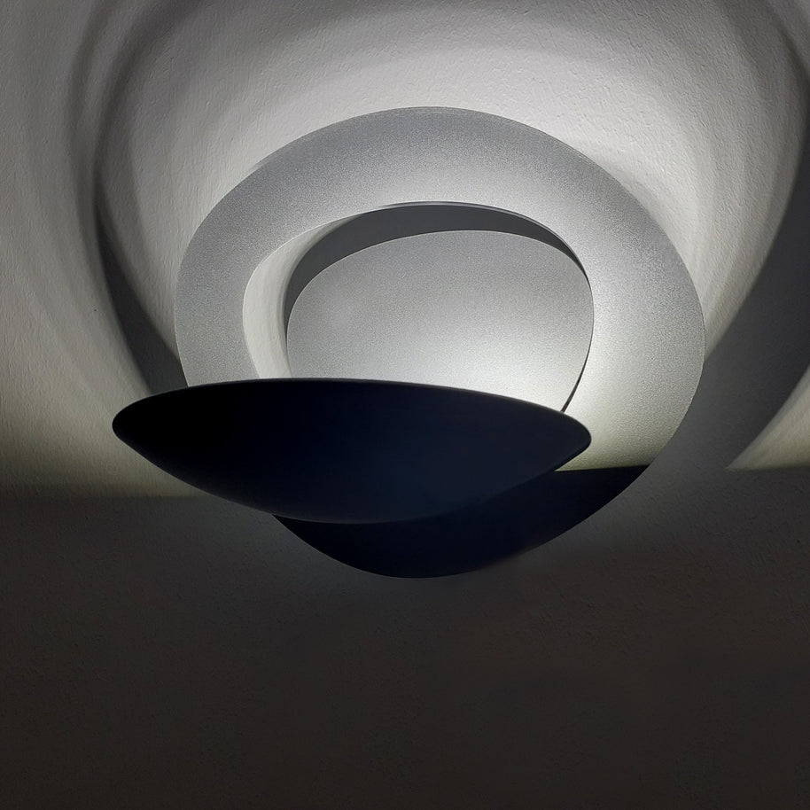 Applique a led Space Design Grigio Luce Fredda Salotto Moderno