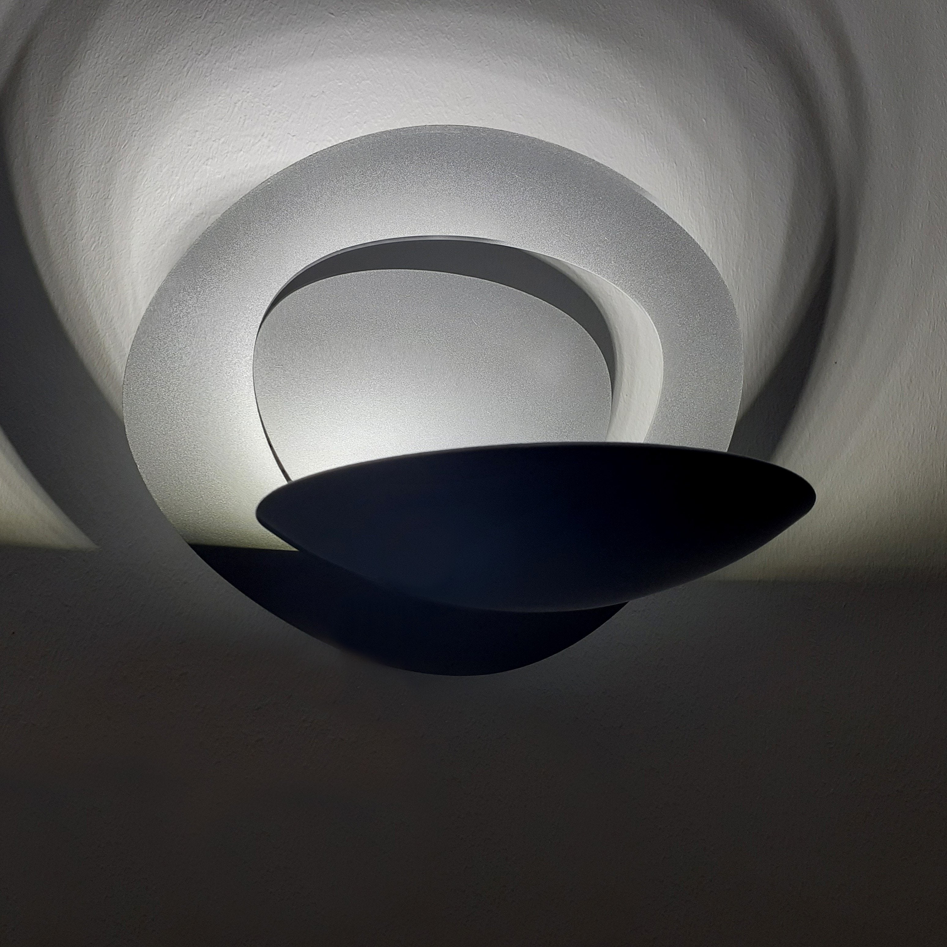 Applique a led Space Design Grigio Luce Fredda Salotto Moderno