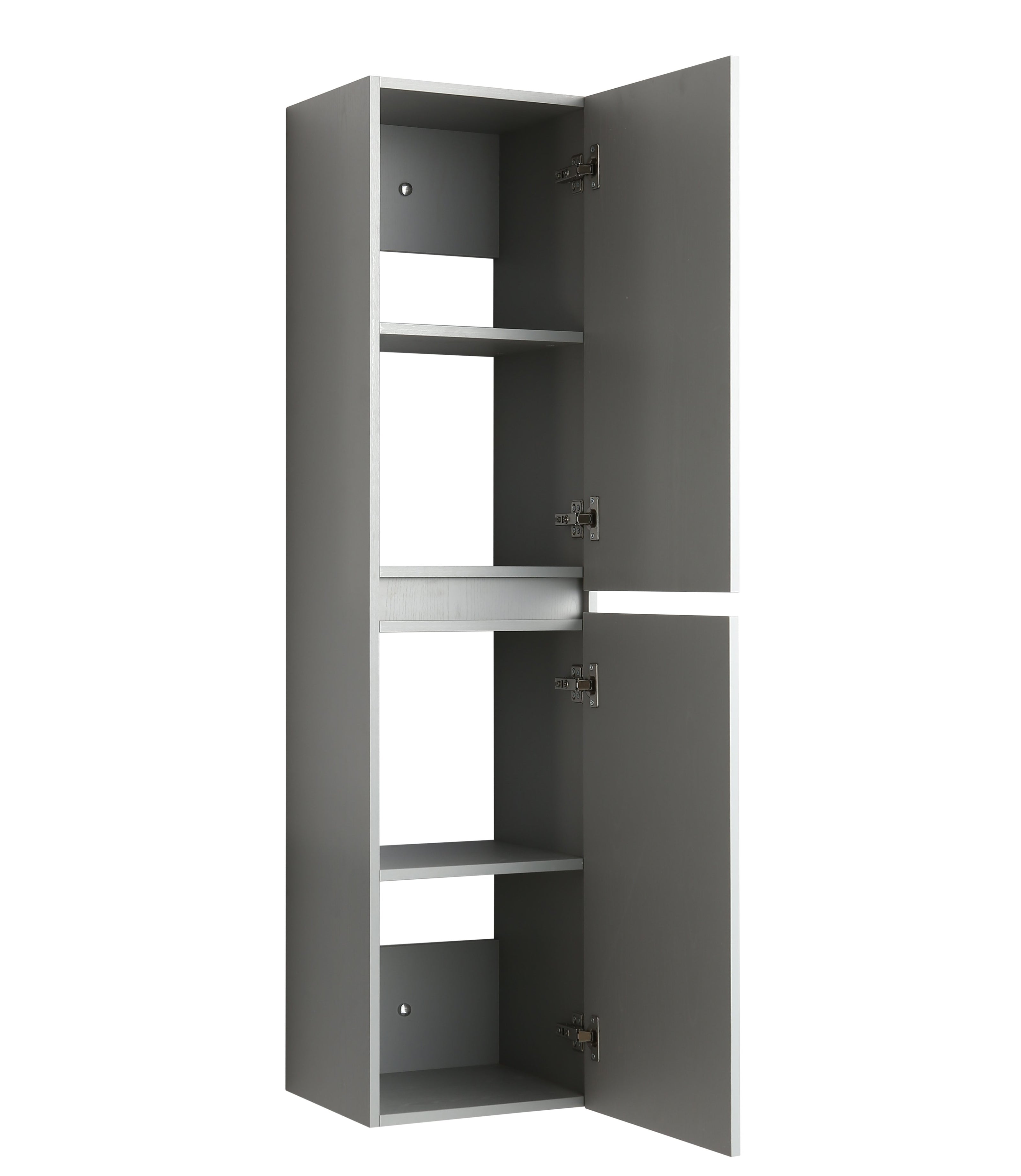 Mobile Arredo Bagno Platone 90 cm Grigio Effetto Legno Sospeso Moderno
