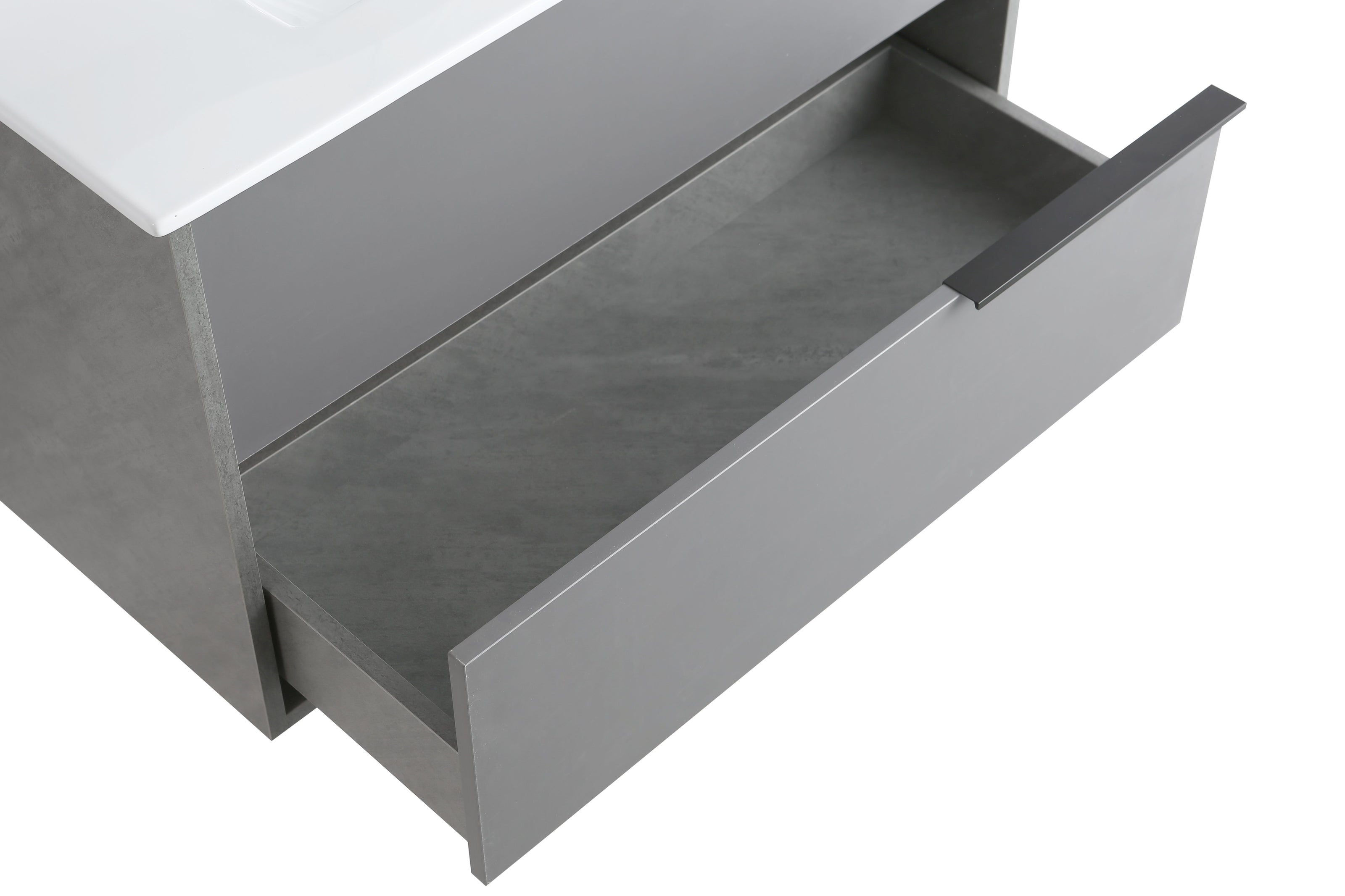 Mobile Arredo Bagno Pascal 80 cm Grigio Sospeso Moderno