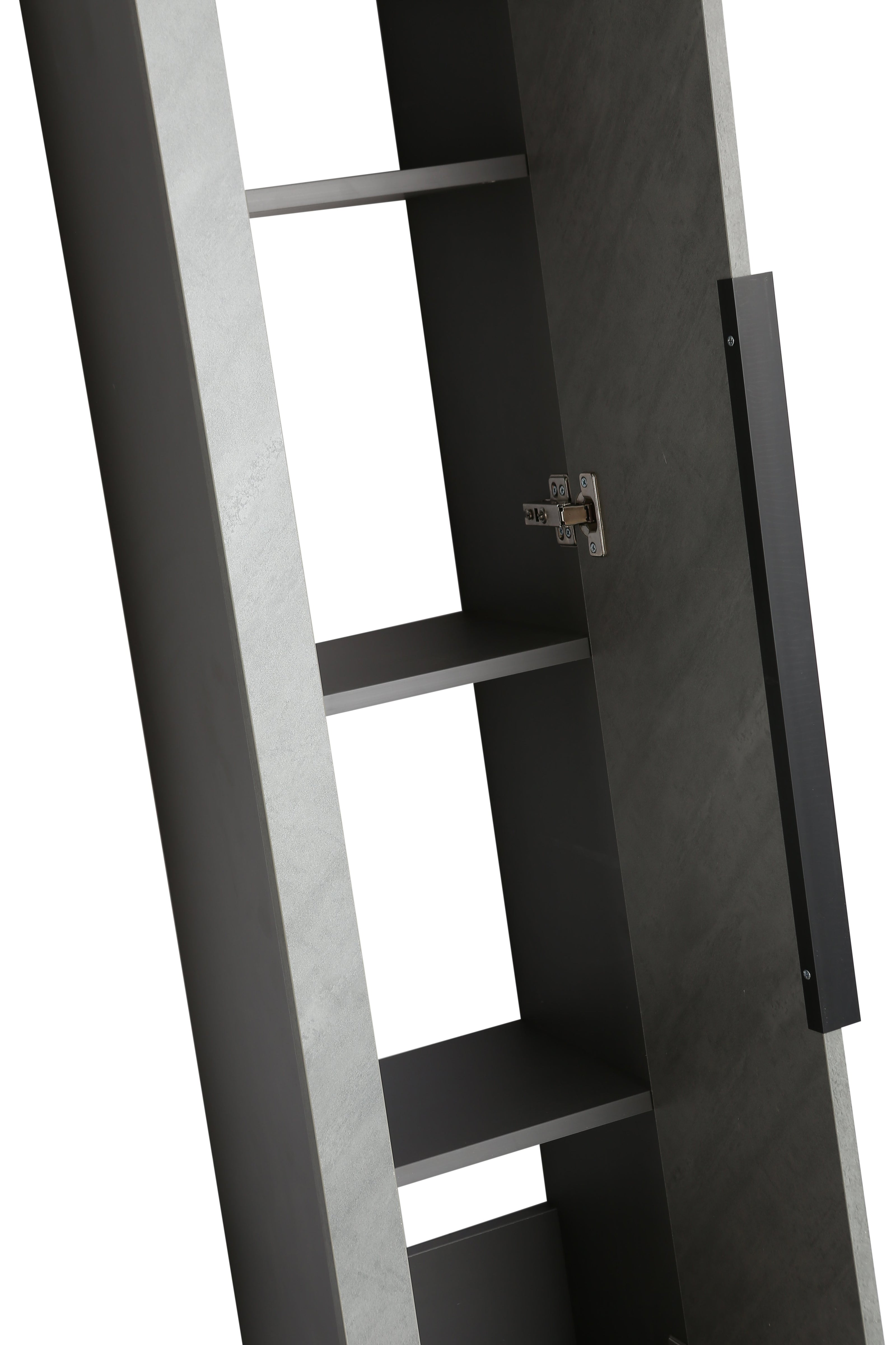 Mobile Arredo Bagno Pitagora 100 cm grigio Sospeso Moderno con Colonna