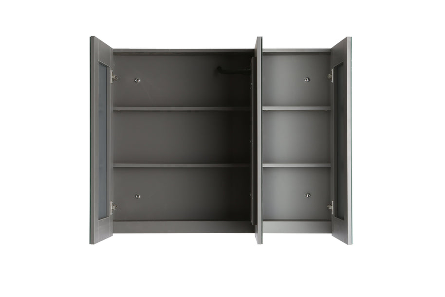 Mobile Arredo Bagno Pitagora 100 cm grigio Sospeso Moderno con Colonna