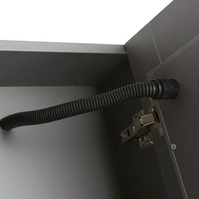 Mobile Arredo Bagno Pitagora 100 cm grigio Sospeso Moderno con Colonna