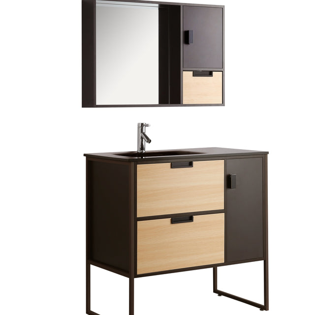 Mobile Arredo Bagno Cartesio 90 cm Sospeso Moderno Contemporaneo