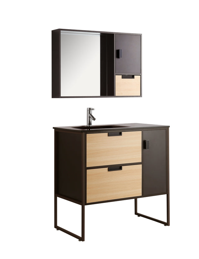 Mobile Arredo Bagno Cartesio 90 cm Sospeso Moderno Contemporaneo
