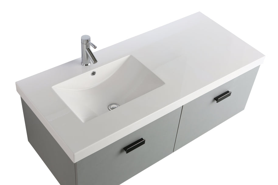 Mobile Arredo Bagno 130 cm Agata Sospeso Moderno Contemporaneo