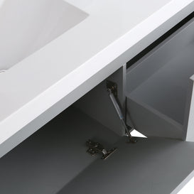 Mobile Arredo Bagno 130 cm Agata Sospeso Moderno Contemporaneo