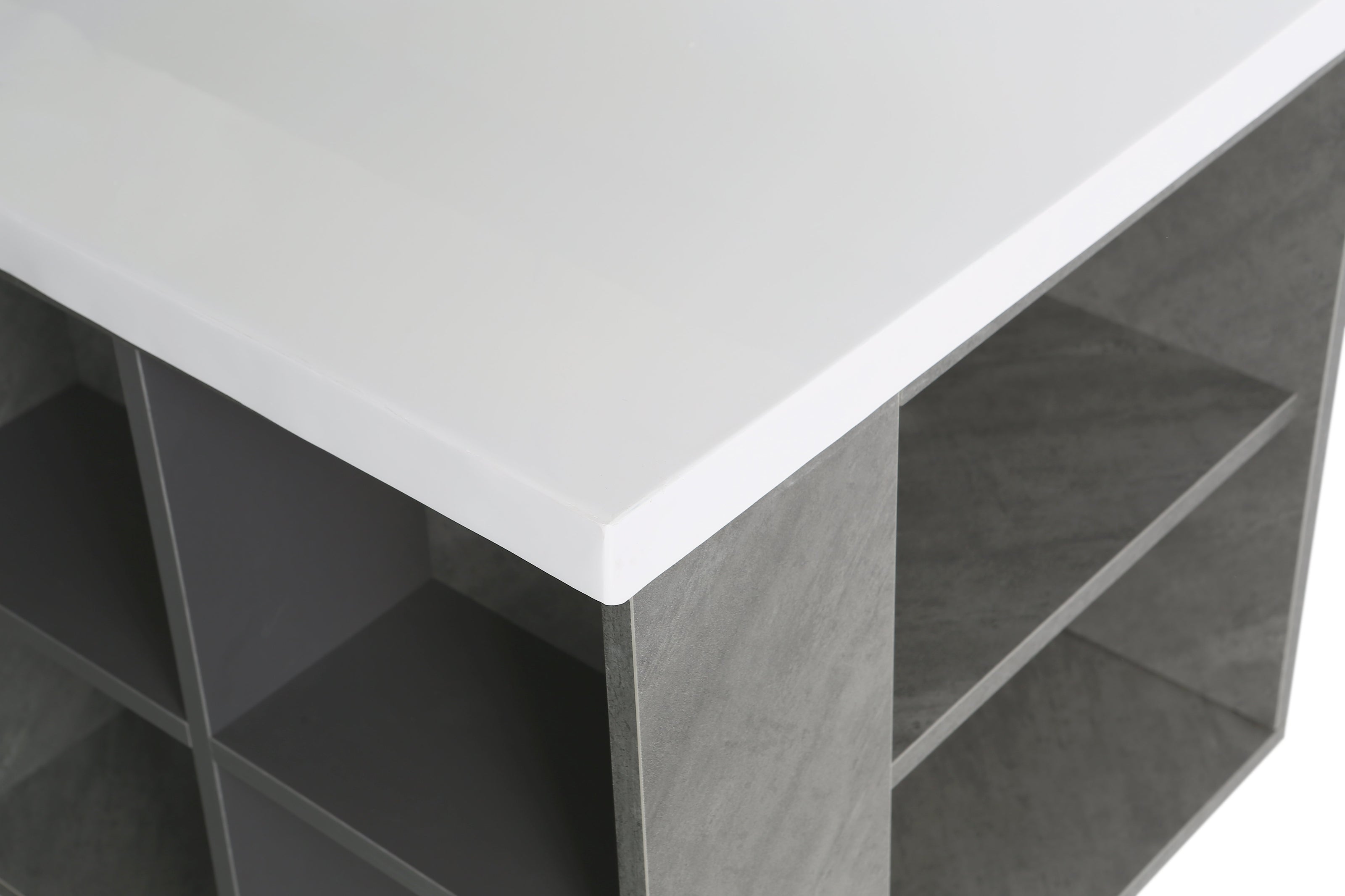 Mobile Arredo Bagno Marte 130 cm Grigio Sospeso Moderno Contemporaneo