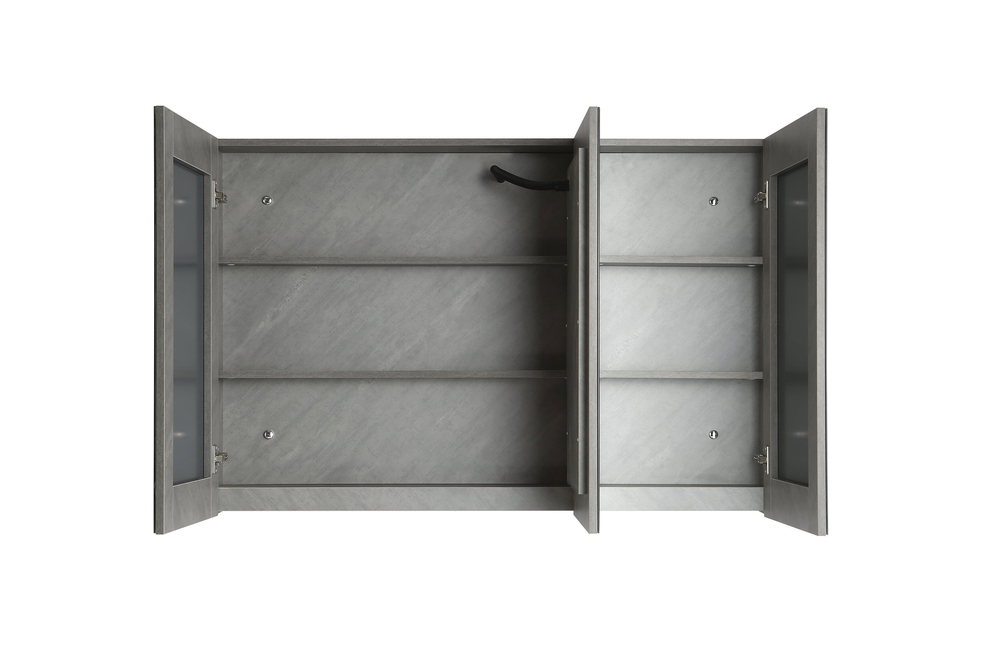 Mobile Arredo Bagno Marte 130 cm Grigio Sospeso Moderno Contemporaneo