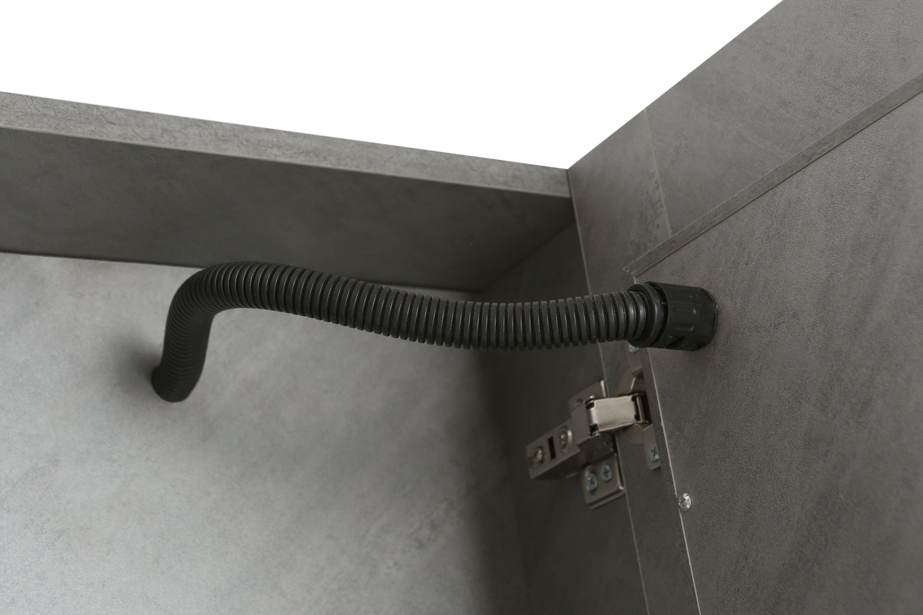 Mobile Arredo Bagno Marte 130 cm Grigio Sospeso Moderno Contemporaneo