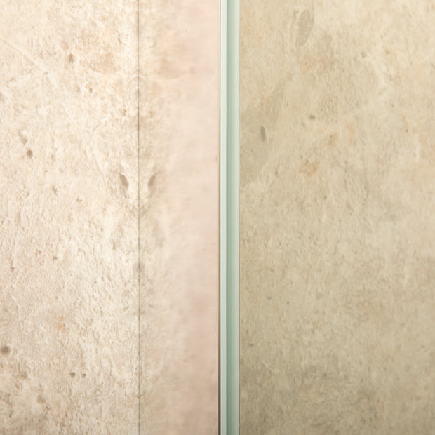 Parete Doccia Walk In Reversibile 110cm Spessore 8mm Altezza 2m