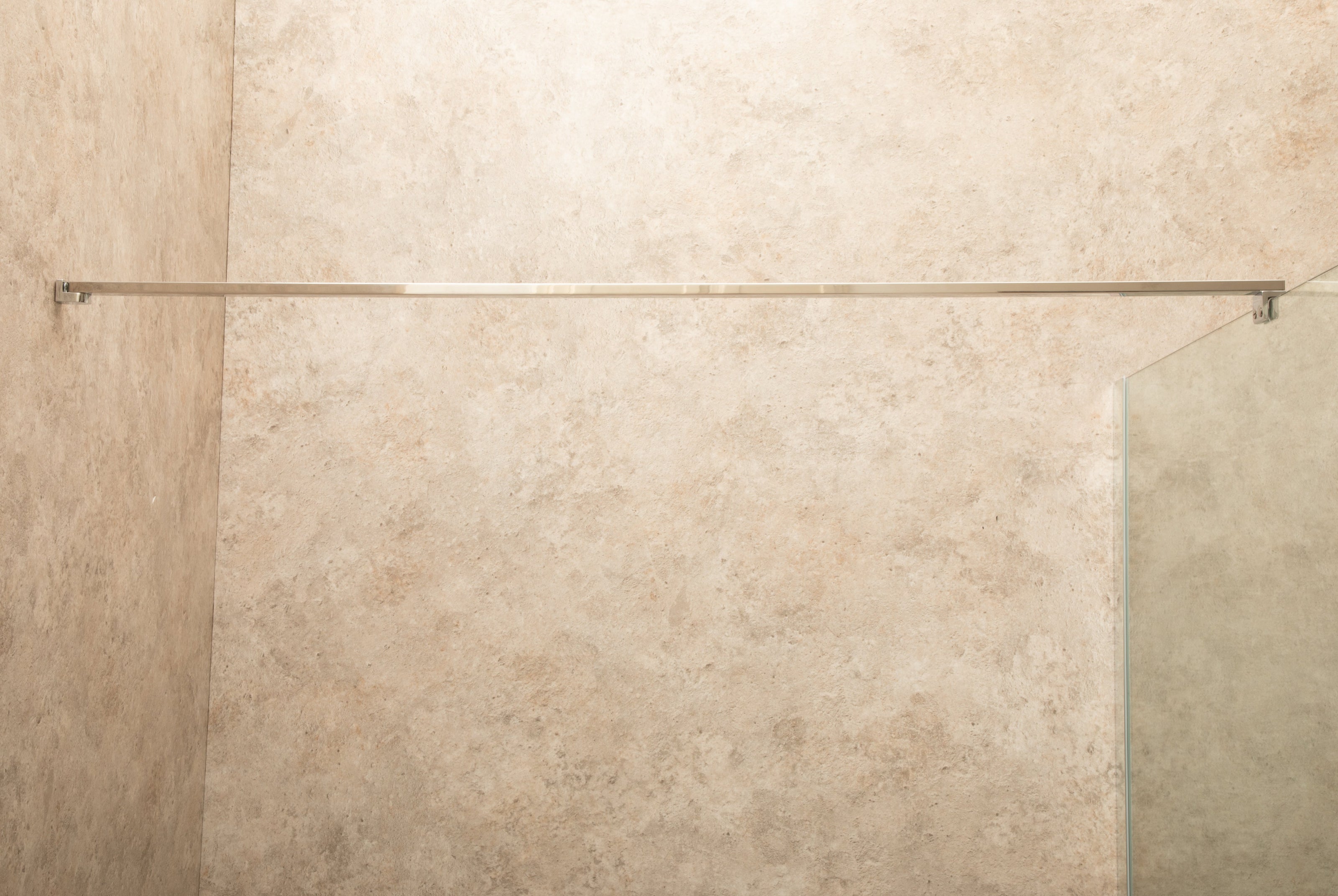 Parete Doccia Walk In Reversibile Vetro Trasparente 90cm Spessore 8mm x2M