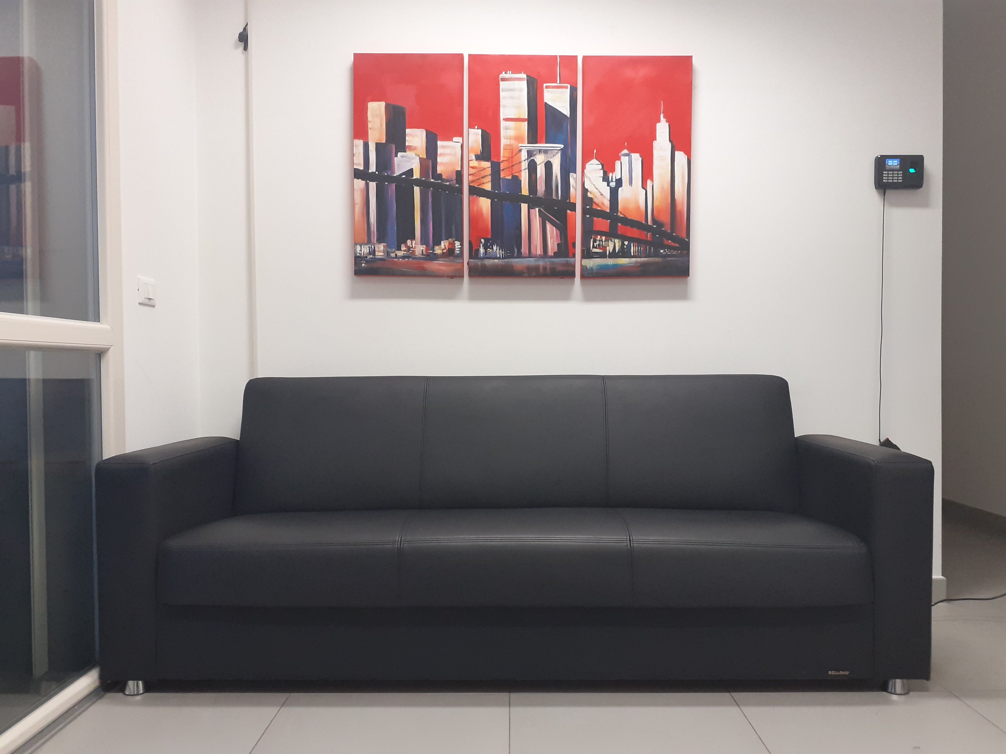 Quadro Dipinto a Mano su Tela Astratto a 3 Pannelli N51