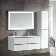 Set Mobile Arredo Bagno Roma Stone Bianco 120 cm