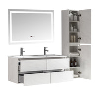 Set Mobile Arredo Bagno Roma Stone Bianco 120 cm