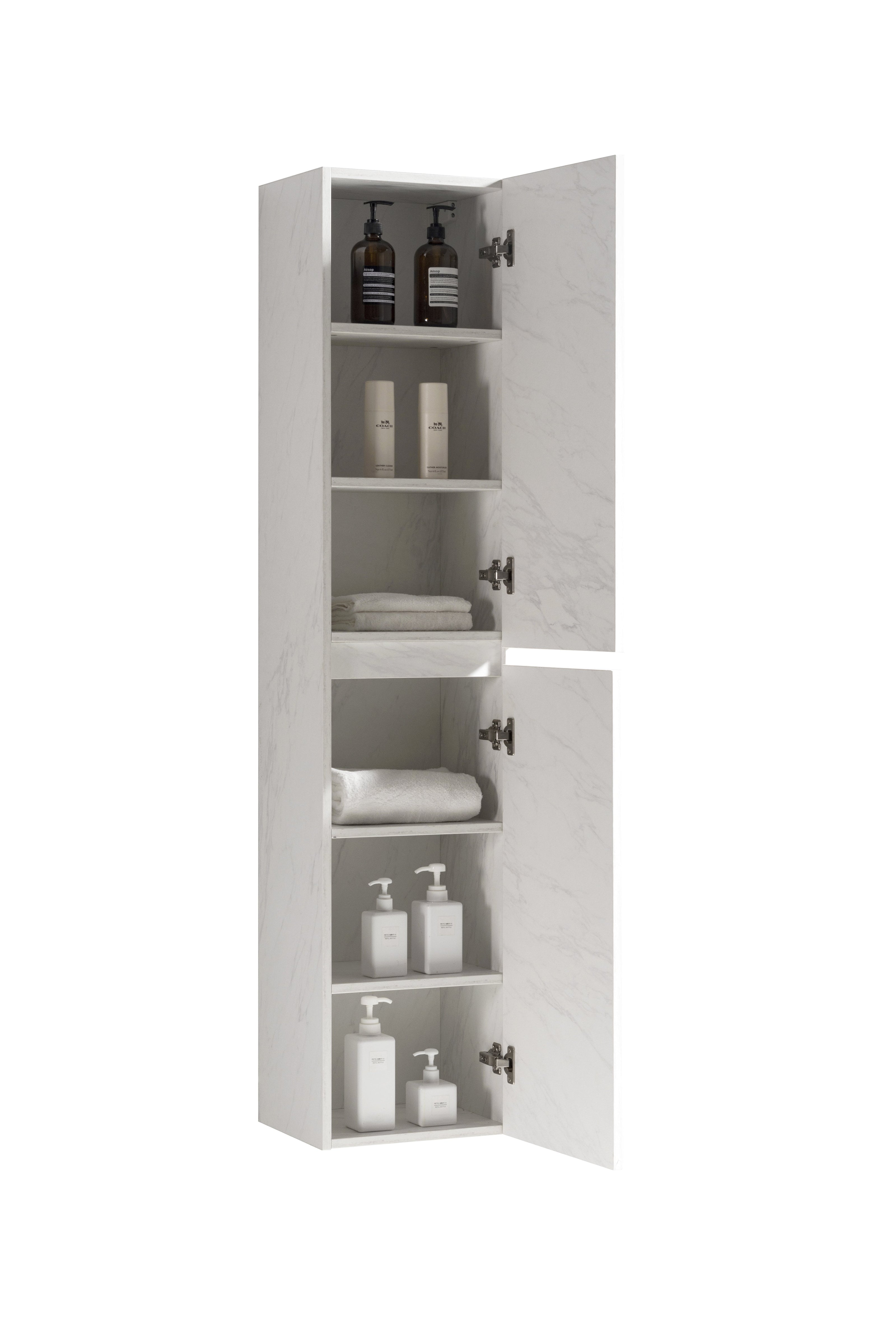 Set Mobile Arredo Bagno Roma Stone Bianco con Doppio Lavabo 120 cm